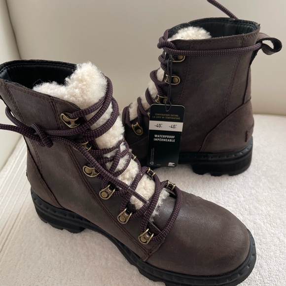 NEW Sorel Lennox Waterproof Shearling Boot - Picture 3 of 12